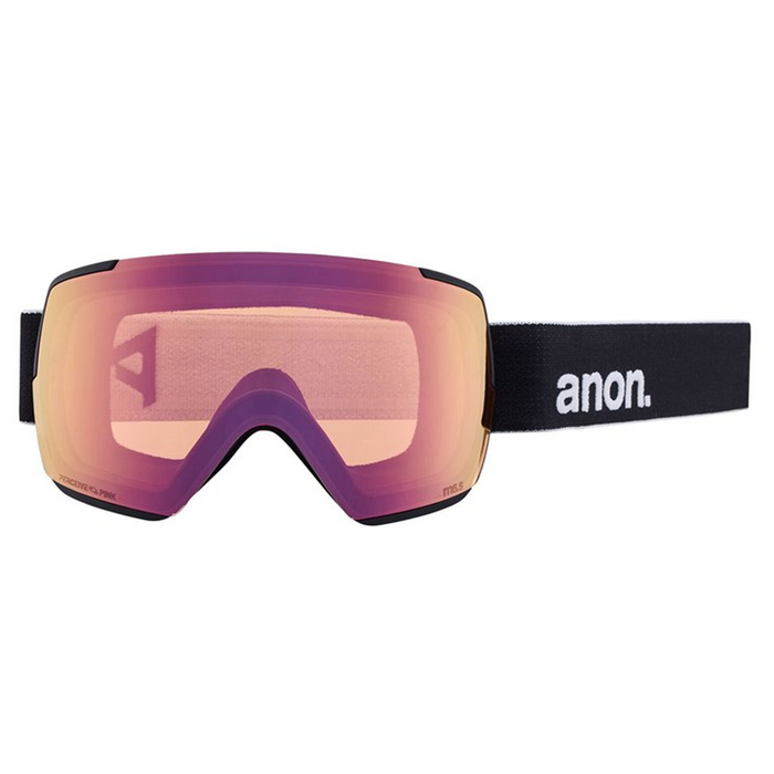 Anon M5S Low Bridge Fit Goggles Black/Perceive Variable Blue + Perceive Cloudy Pink