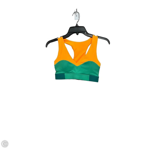 Athletic Bra By Fabletics In Green & Yellow, Size: Xs