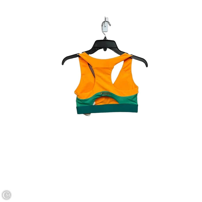 Athletic Bra By Fabletics In Green & Yellow, Size: Xs