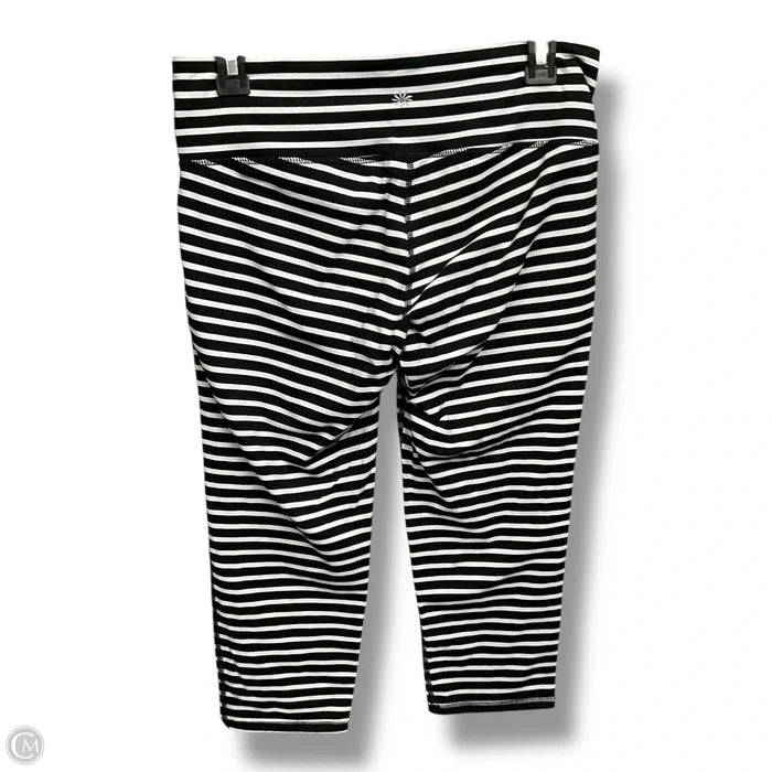 Athletic Capris By Athleta In Striped Pattern, Size: M