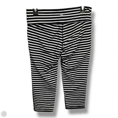 Athletic Capris By Athleta In Striped Pattern, Size: M