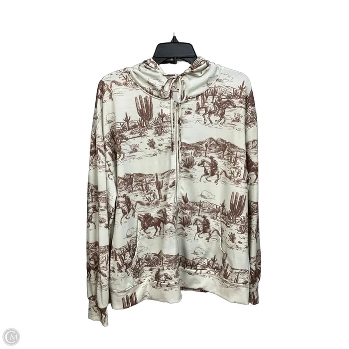 Athletic Jacket By Clothes Mentor In Multi-colored, Size: L