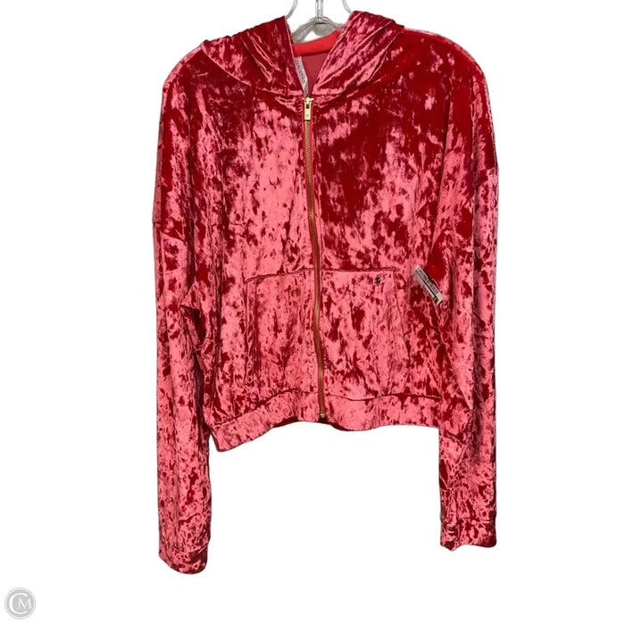 Athletic Jacket By Fabletics In Red, Size: L