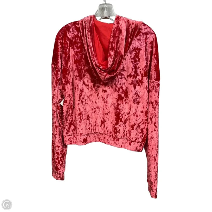 Athletic Jacket By Fabletics In Red, Size: L
