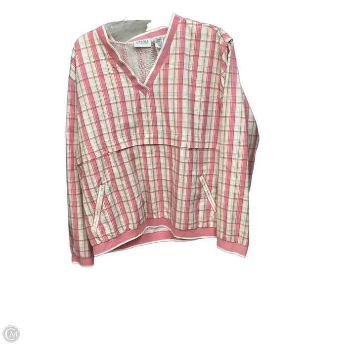 Athletic Jacket By Liz Golf In Plaid Pattern, Size: Xl