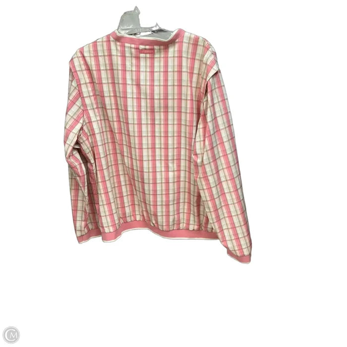 Athletic Jacket By Liz Golf In Plaid Pattern, Size: Xl