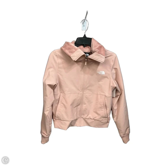 Athletic Jacket By The North Face In Pink, Size: Xs