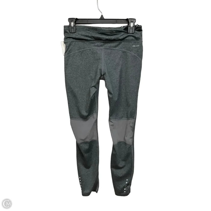 Athletic Leggings By Nike Apparel In Grey, Size: M