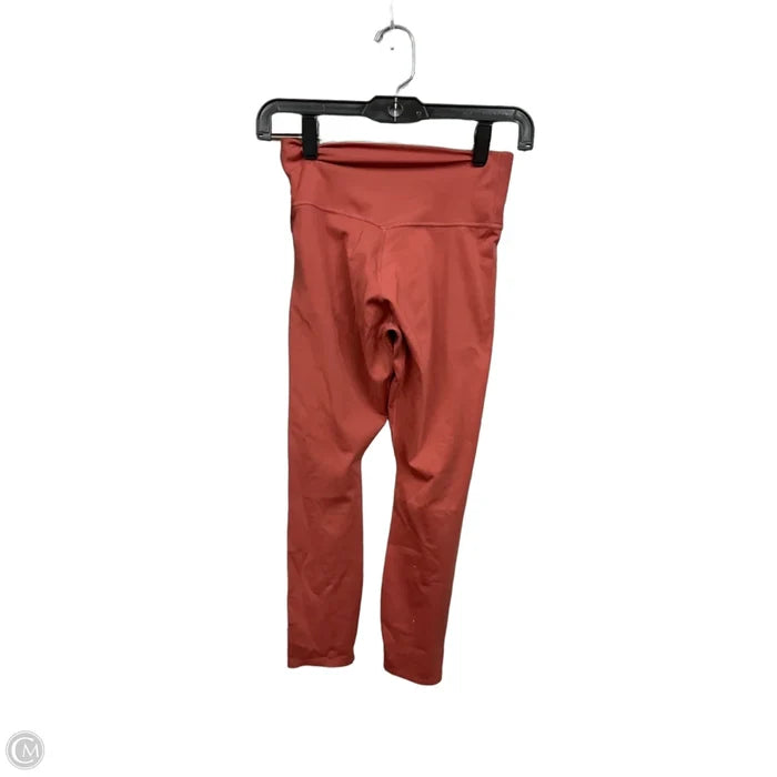 Athletic Leggings By Nike Apparel In Orange, Size: Xs