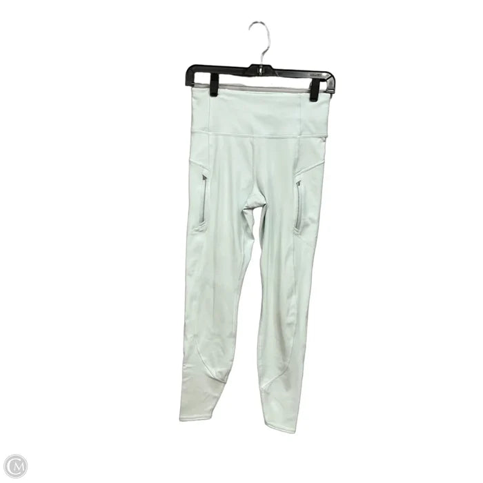 Athletic Leggings By Athleta In Aqua, Size: S