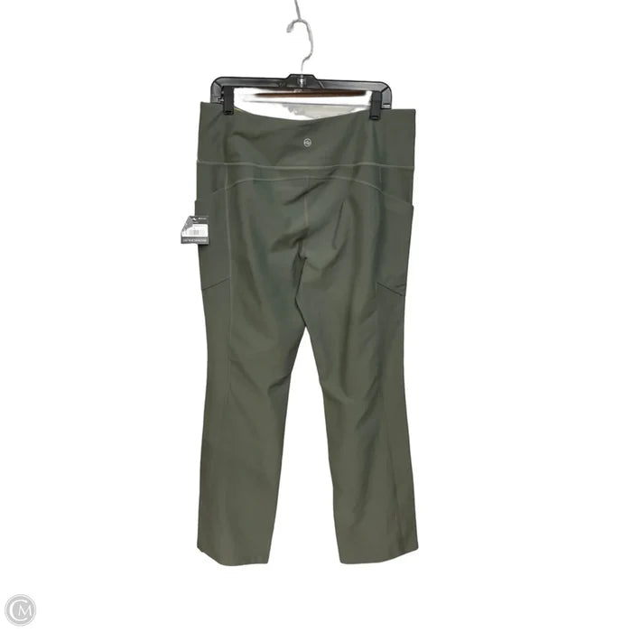 Athletic Leggings By Eddie Bauer In Green, Size: Xl