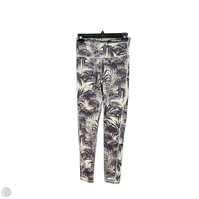 Athletic Leggings By Mono B In Tropical Print, Size: S