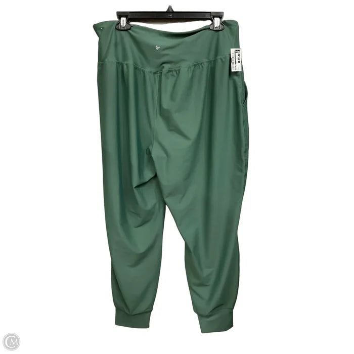 Athletic Pants By Old Navy In Green, Size: Xl
