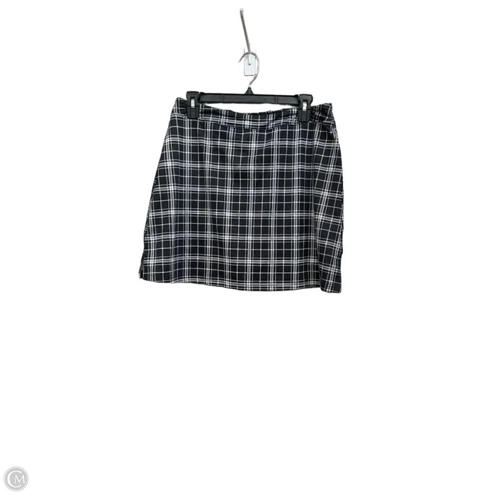 Athletic Skirt By Ekouaer In Black, Size: L