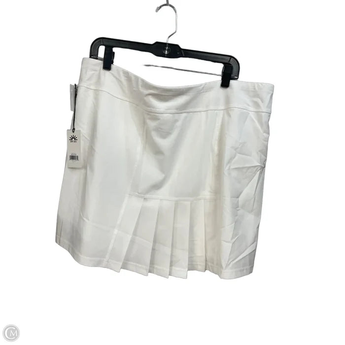 Athletic Skirt By Jofit In White, Size: Xxl