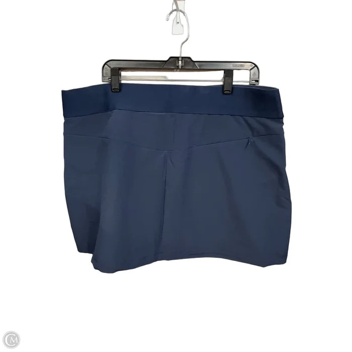 Athletic Skort By Greg Norman In Navy, Size: Xl