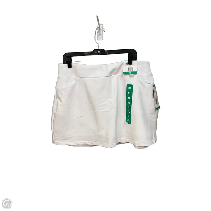 Athletic Skort By Greg Norman In White, Size: Xl