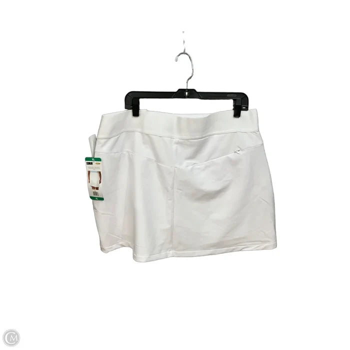 Athletic Skort By Greg Norman In White, Size: Xl
