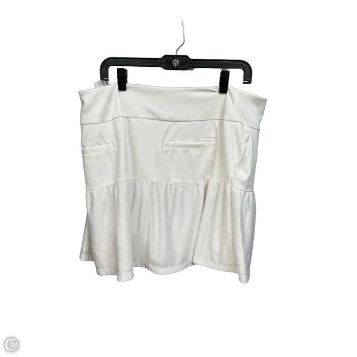 Athletic Skort By Adidas In White, Size: Xl