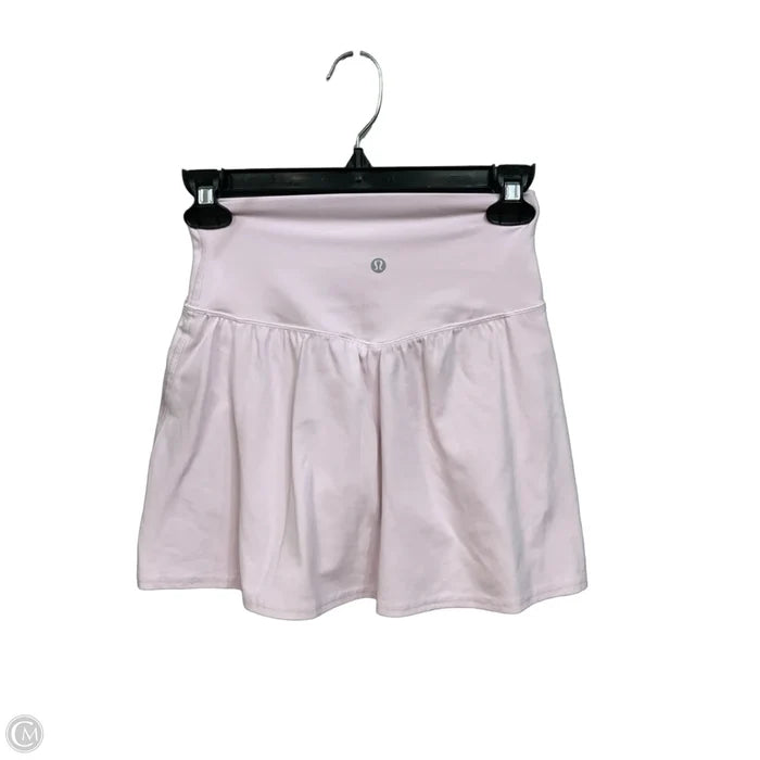 Athletic Skort By Lululemon In Pink, Size: S