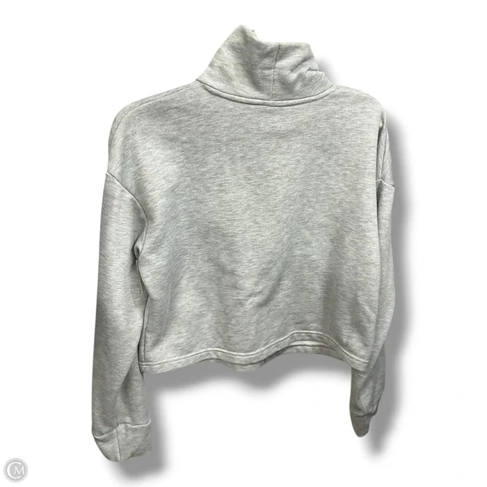 Athletic Sweatshirt Collar By New Balance In Grey, Size: L