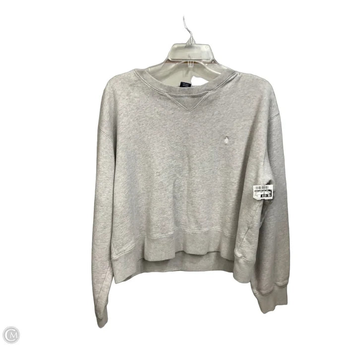 Athletic Sweatshirt Crewneck By Ralph Lauren Blue Label In Grey, Size: Xl