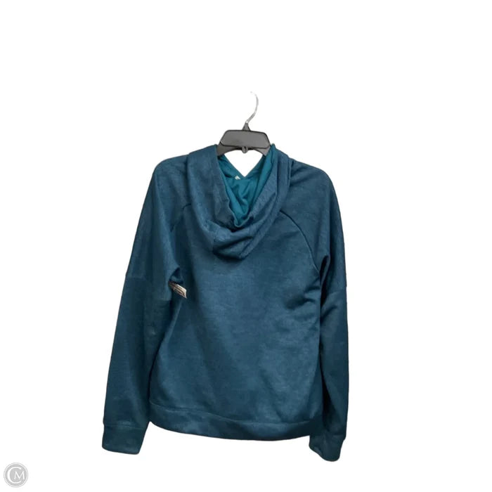 Athletic Sweatshirt Hoodie By Adidas In Teal, Size: Xl