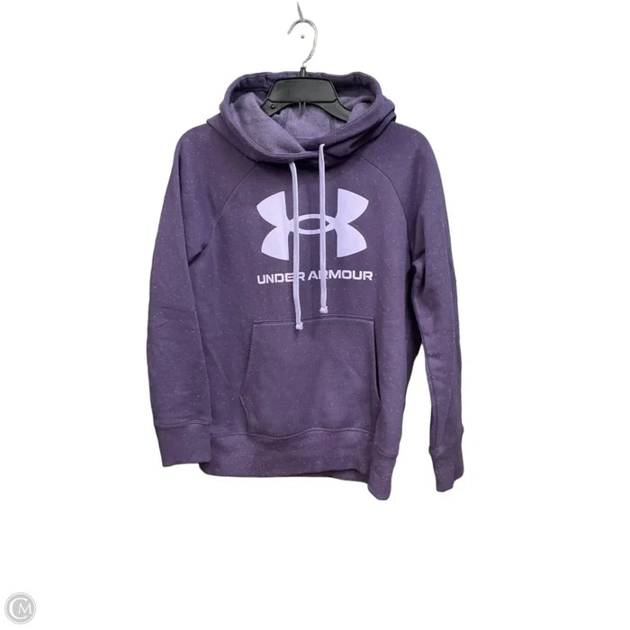 Athletic Sweatshirt Hoodie By Under Armour In Purple, Size: Xs