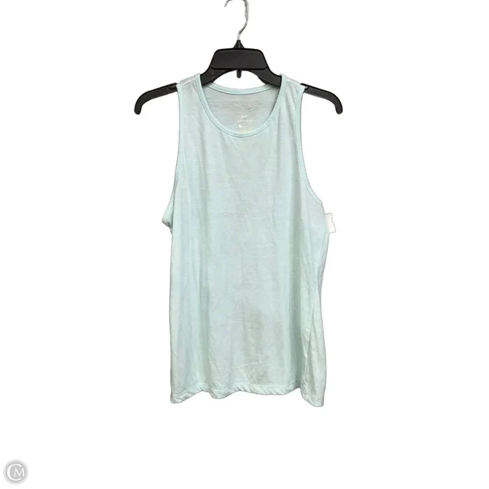Athletic Tank Top By Nike Apparel In Aqua, Size: L