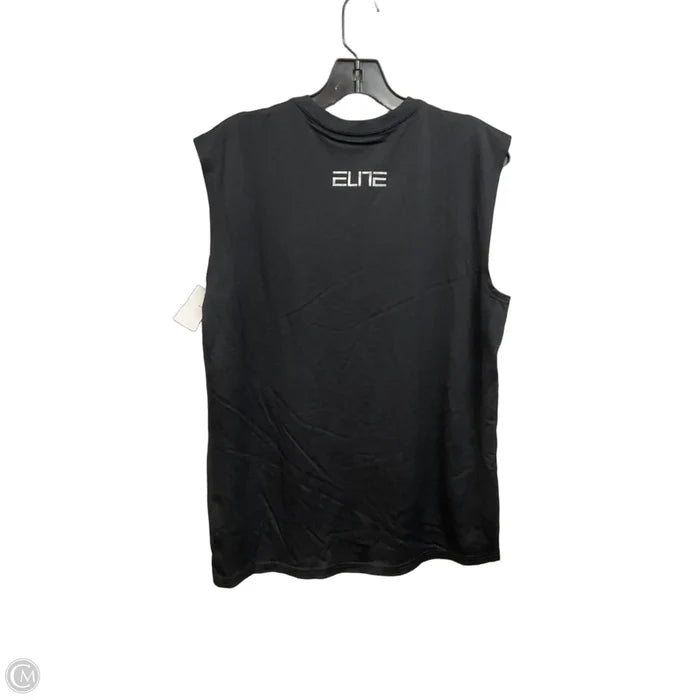 Athletic Tank Top By Nike Apparel In Black & Red, Size: L