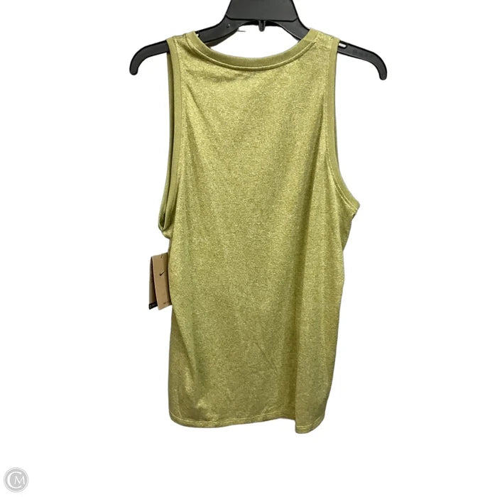 Athletic Tank Top By Nike Apparel In Green, Size: L