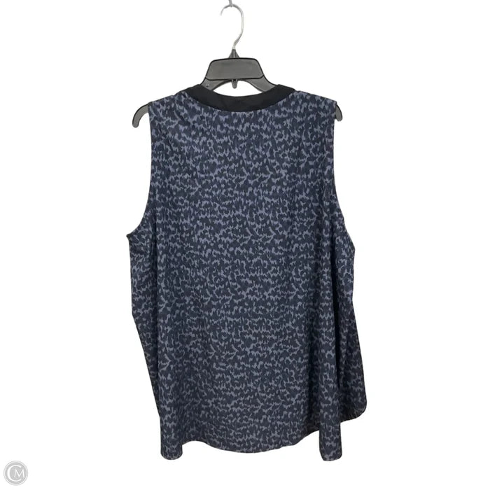 Athletic Tank Top By Athleta In Black & Blue, Size: 3x