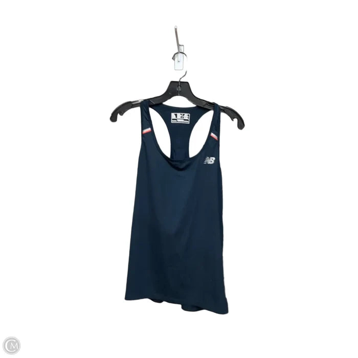 Athletic Tank Top By New Balance In Navy, Size: Xl