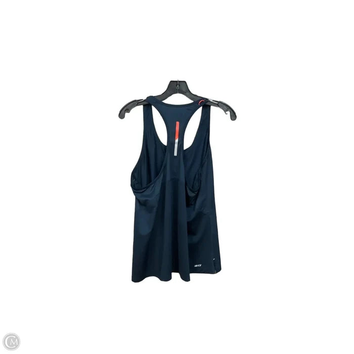 Athletic Tank Top By New Balance In Navy, Size: Xl