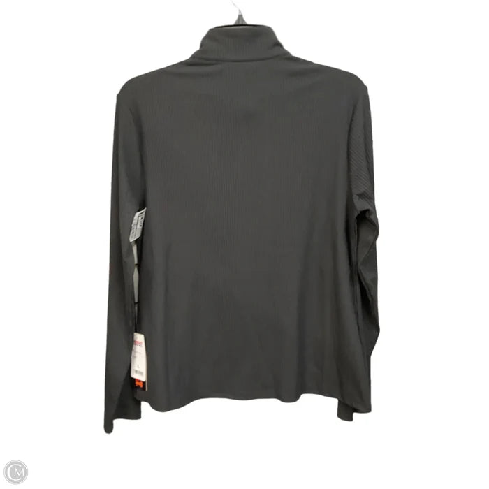 Athletic Top Long Sleeve Collar By 32 Degrees In Black, Size: L