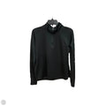 Athletic Top Long Sleeve Collar By Nike Apparel In Black