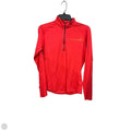 Athletic Top Long Sleeve Collar By Nike Apparel In Red, Size: M