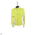 Athletic Top Long Sleeve Collar By Nike Apparel In Yellow, Size: L