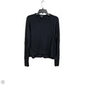 Athletic Top Long Sleeve Collar By Athleta In Black, Size: S