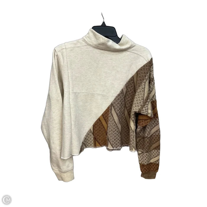 Athletic Top Long Sleeve Collar By Columbia In Tan, Size: Xxl
