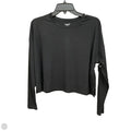 Athletic Top Long Sleeve Collar By Old Navy In Black, Size: S