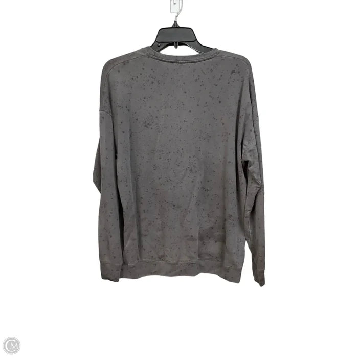 Athletic Top Long Sleeve Crewneck By Athleta In Grey, Size: M