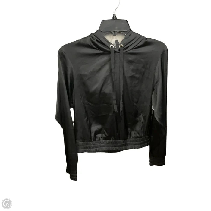Athletic Top Long Sleeve Hoodie By Express In Black, Size: Xs