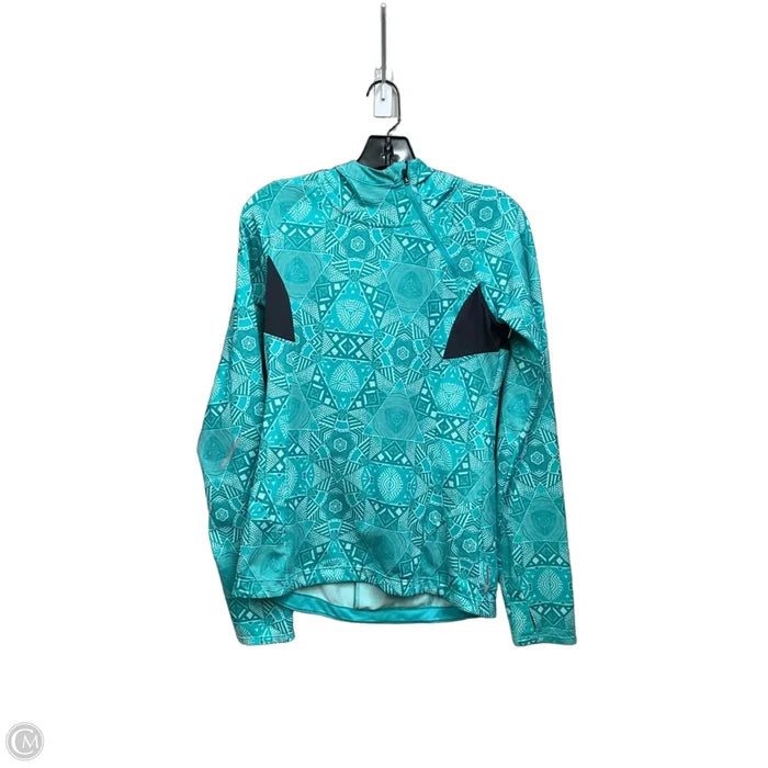 Athletic Top Long Sleeve Hoodie By Mondetta In Teal, Size: S