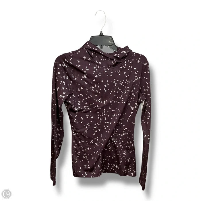 Athletic Top Long Sleeve Hoodie By Under Armour In Purple, Size: M
