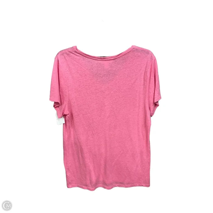 Athletic Top Short Sleeve By Athleta In Pink, Size: M