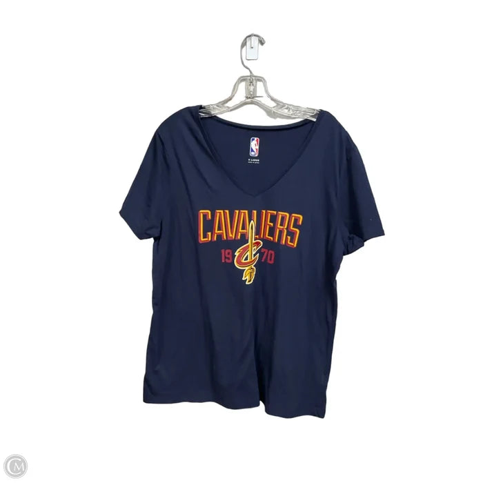 Athletic Top Short Sleeve By Clothes Mentor In Blue, Size: Xl