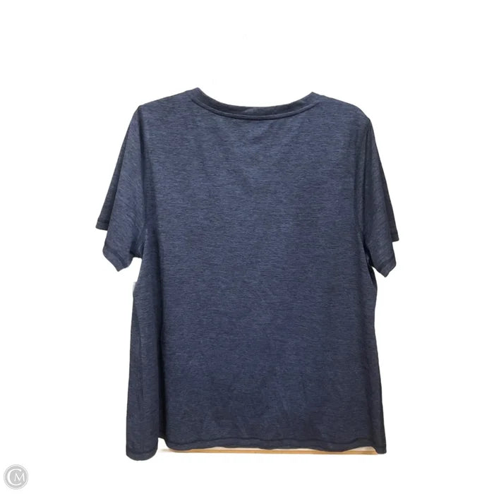 Athletic Top Short Sleeve By Ideology In Blue, Size: 2x