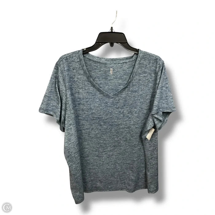 Athletic Top Short Sleeve By Ideology In Navy, Size: 3x