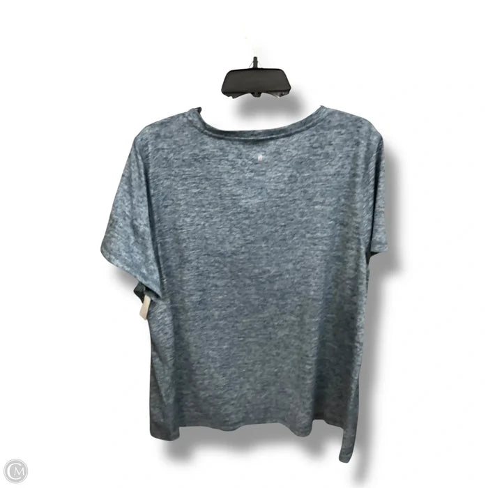 Athletic Top Short Sleeve By Ideology In Navy, Size: 3x